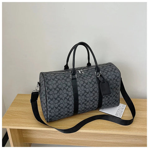 PU Leather Gym Bag Travel Totes Duffle Women Sports Fitness Business Casual Luggage Handbag Outdoor Shoulder Weekend Bag for Man Zen fit plus