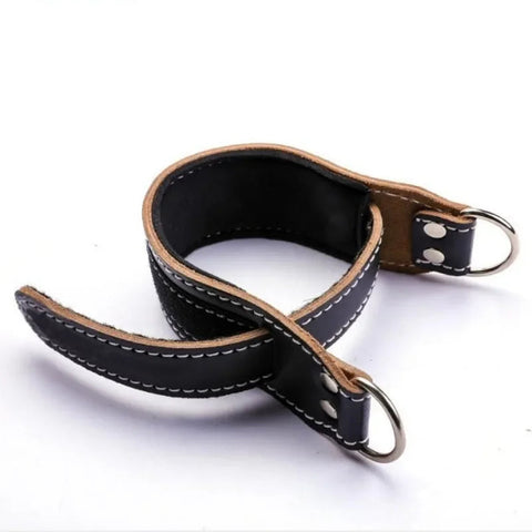 Adjustable Gym Shackles Cowhide Ankle Straps Fitness Cable Machines Workout Ankle Weights Training Straps Work on Hips and Legs Zen fit plus