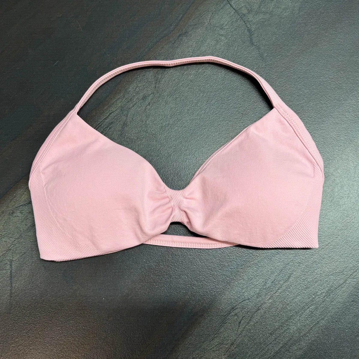 Impact Strappy Bra for Women Open Back Halter Sports Bra Light Support Gym Crop Top Seamless Workout Yoga Top Bra Padded Bras Zen fit plus