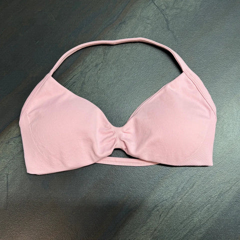 Impact Strappy Bra for Women Open Back Halter Sports Bra Light Support Gym Crop Top Seamless Workout Yoga Top Bra Padded Bras Zen fit plus