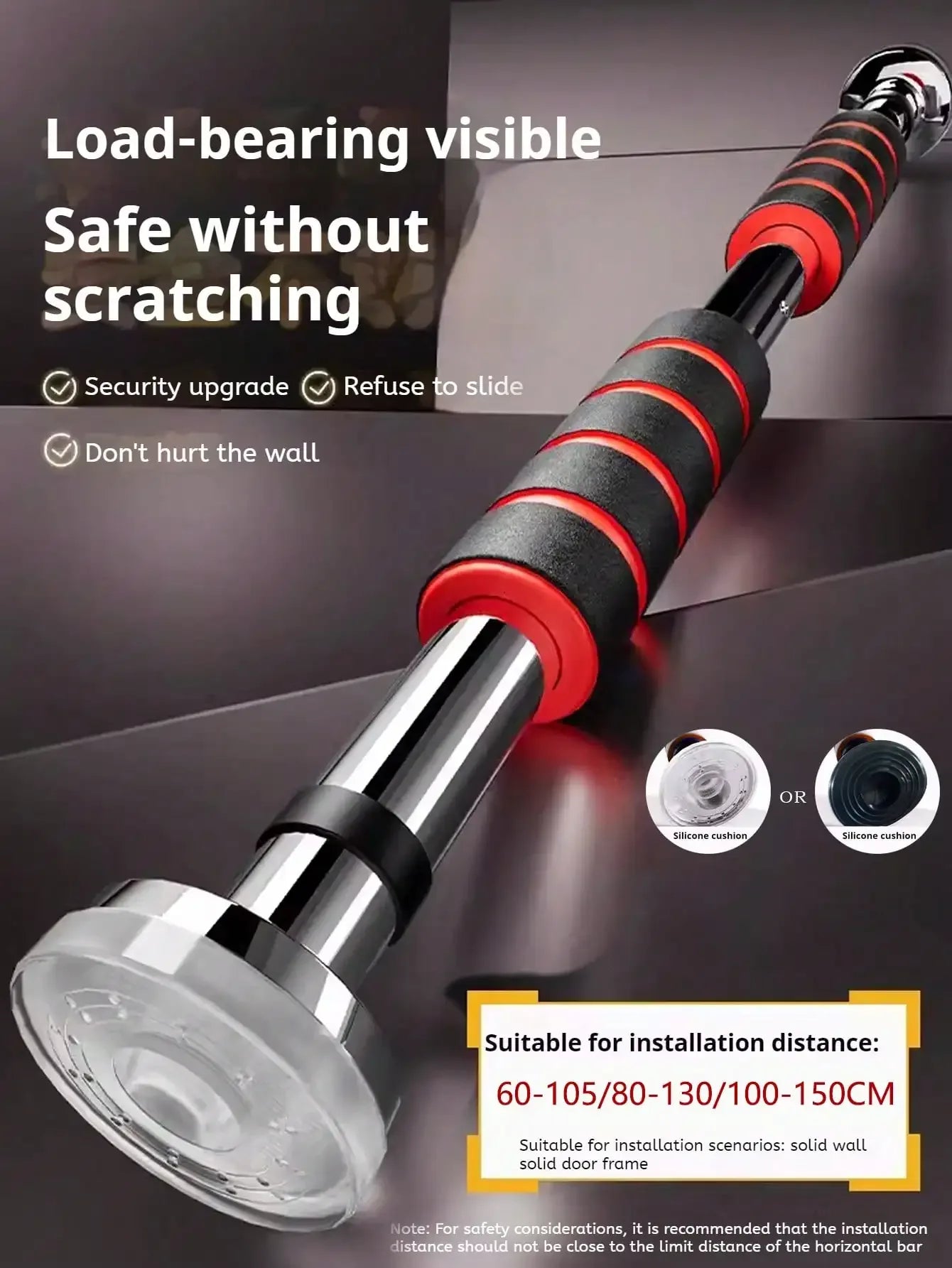 Telescopic Doorway Pull Up Bar Non-Slip Chin-Up Fitness Equipment Adjustable Home Gym Strength Training Heavy Duty For Men Women - Zen Fit Plus