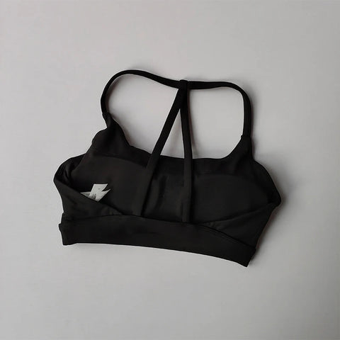 Nude Gathering Sports Bra Women's Sexy Back Shockproof Fitness Bra Quick Drying Pilates Training Sports Running Yoga Tank Top Zen fit plus