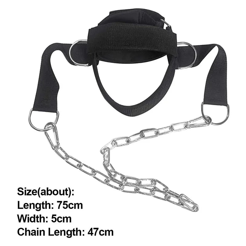 Head Neck Training Head Harness Body Strengh Adjustable Exercise Strap Neck Muscle Power Training Gym Fitness Weight Bearing Cap Zen fit plus