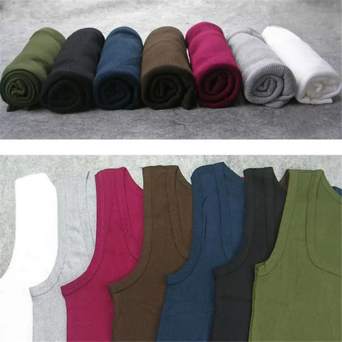 Summer Men Women Tank Top Pure Cotton Bodybuilding Sweatshirt Sleeveless Men's T-shirt Basic Elastic Fitness Clothes Muscle Vest - Zen Fit Plus