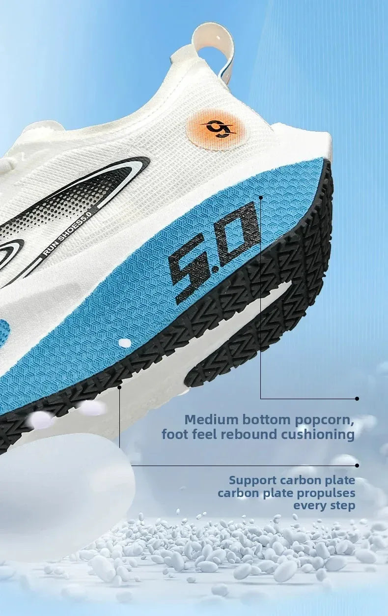 Unisex 2025 Full Carbon Plate Running Shoes Professional Marathon Racing Lightweight Bounce Cushion Breathable Sports Sneakers - Zen Fit Plus