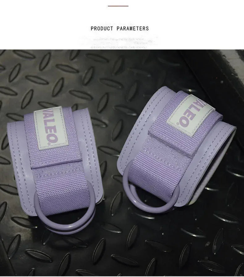 1Pcs Leather Fitness Ankle Straps Adjustable D-Ring Foot Support Cuffs Gym Leg Strength Workouts Pulley Buckle Sports Feet Guard - Zen Fit Plus