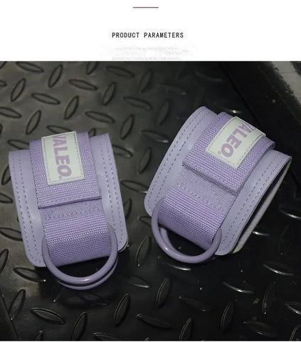 1Pcs Leather Fitness Ankle Straps Adjustable D-Ring Foot Support Cuffs Gym Leg Strength Workouts Pulley Buckle Sports Feet Guard - Zen Fit Plus