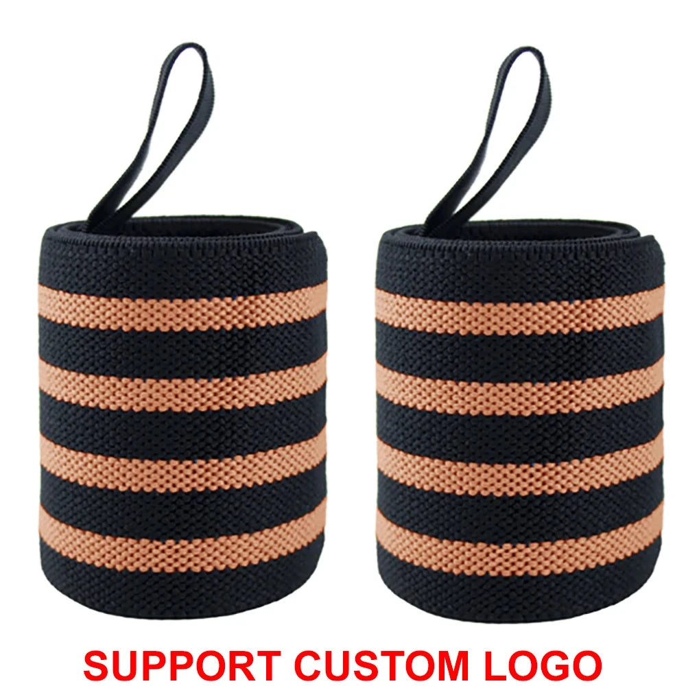 1 Pair Wristband Wrist Support Brace Straps Extra Strength Weight Lifting Wrist Wraps Bandage Fitness Gym Training Custom Logo Zen Fit Plus