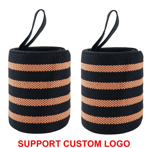 1 Pair Wristband Wrist Support Brace Straps Extra Strength Weight Lifting Wrist Wraps Bandage Fitness Gym Training Custom Logo Zen Fit Plus