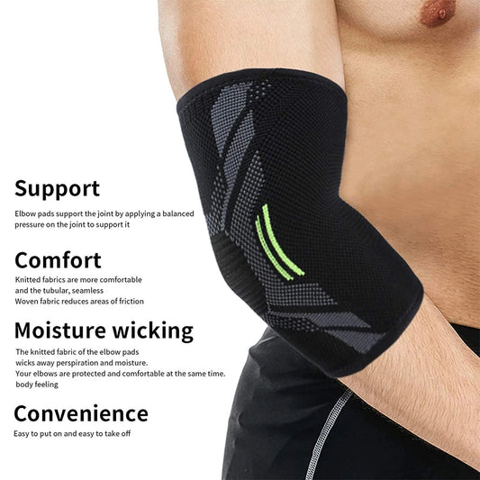 Elbow Support Elastic Gym Sport Elbow Protective Pad Absorb Sweat Sport Basketball Volleyball Tennis Arm Sleeve Elbow Brace Zen fit plus