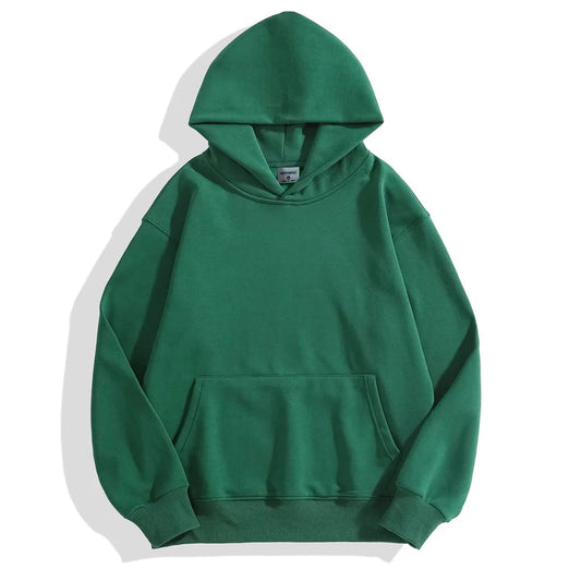 16.9oz 480gsm Heavy Weight Cotton Plus Velvet Hooded Sweater Men Thickened Tight Polar Fleece Pullover Hoodie Women Sweatshirt Zen fit plus