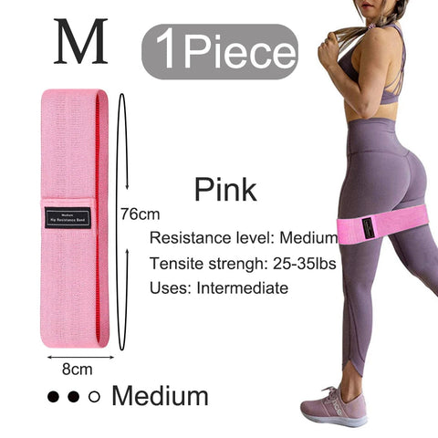 WOSWEIR 1/2/3PCS Elastic Rubber Bands Set for Women Men Fitness Gym Home Resistance Booties Band Hip Circle Expander Workout Zen fit plus