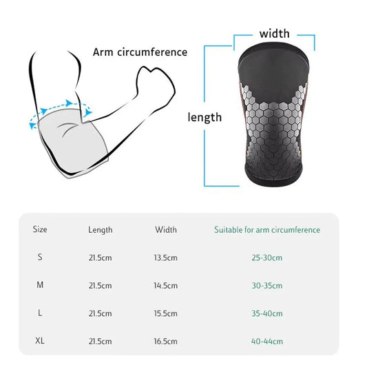 AOLIKES 7MM Weightlifting Elbow Brace Support Neoprene Compression Elbow Pads Arm Sleeves Protector For Powerlifting Gym Fitness Zen fit plus