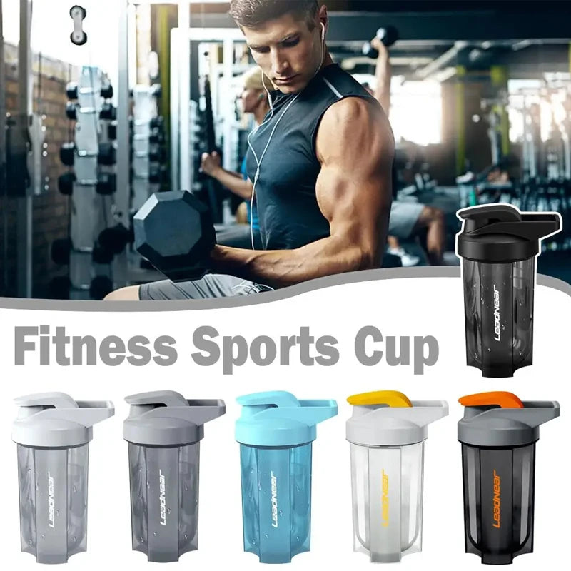 500ML Portable Protein Shaker Cups Leak Proof Water Bottle For Gym Fitness Training Sports Shaker Drink Bottle Kitchen Drinkware Zen fit plus