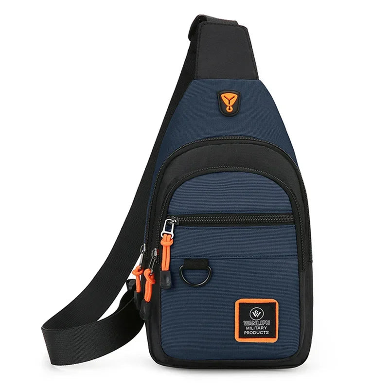 Chest Bags Men's One Shoulder Crossbody Bag Large Capacity Outdoor Sports Leisure Fashion Small Shoulder Bag Backpack Men's Zen fit plus