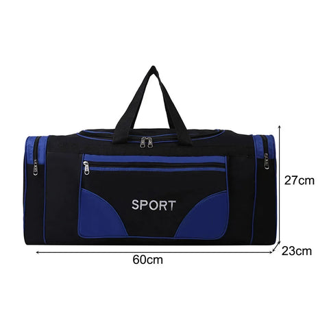 Oxford Dry Wet Separation Bags Large Capacity Portable Gym Bags Multifunctional Wear-resistant Side Zippers for Travel Swimming Zen fit plus