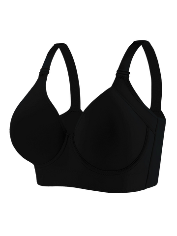 Western sizes of underwear  with steel rims, gathered together to prevent sagging, sporty and beautiful back, deep V-bra Zen Fit Plus