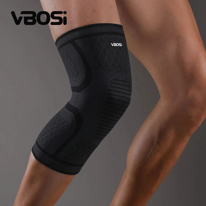 1 Pc Elastic Breathable Compression Knee Support Sleeve for Basketball Running Cycling Zen Fit Plus