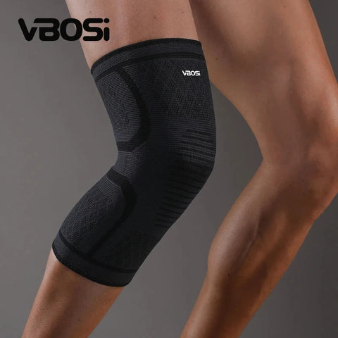 1 Pc Elastic Breathable Compression Knee Support Sleeve for Basketball Running Cycling Zen Fit Plus