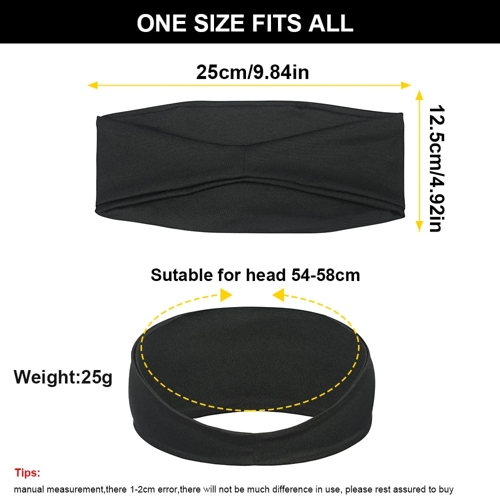 Elastic Sweat Sweatband Breathable Hair Band Cationic Fabric Men Fashion Headband Hair Accessories Moisture Wicking Women Girls Zen Fit Plus