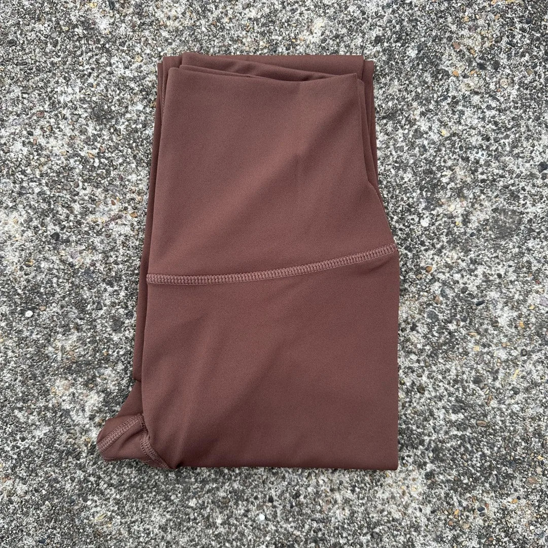 Solid Color Back Waist Pocket High Waist Fitness Yoga Legging soft Women Sport Pant Tight Butter Athletic Gym Ankle-Length Pants Zen Fit Plus