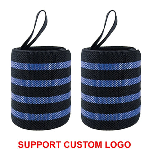 1 Pair Wristband Wrist Support Brace Straps Extra Strength Weight Lifting Wrist Wraps Bandage Fitness Gym Training Custom Logo Zen Fit Plus