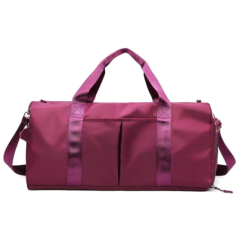 Gym Bag Men Women Training Fitness Swim Travel Luggage Handbag Yoga Shoulder Pack Shoes Storage Waterproof Dry Wet Separation Zen fit plus