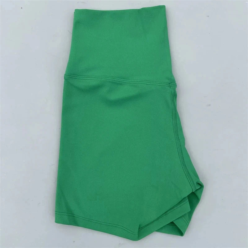 Solid Color tight Women Fitness Sport Short High Waist Yoga Short Legging Squatting Proof Comprehensive Training Jog AthletiC Zen fit plus