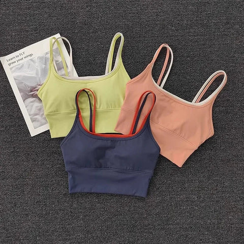 Shockproof Sports Bra for Women Slim Elastic Fitness Underwear  Gym Breathable Yoga Crop Top Sportswear Zen fit plus