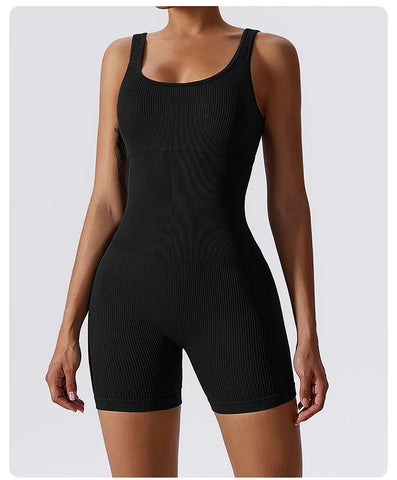 High Elastic Integrated Tight Fitting Jumpsuit Aerial Beauty Back Yoga Suit Seamless Jumpsuit for Women - Zen Fit Plus