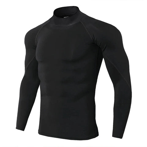 Winter Man Compression Shirt Cycling Clothing Warmth Shirt Warm Bottoming Shirt Men Compression T-Shirt Gym Sportswear 2024 New Zen fit plus