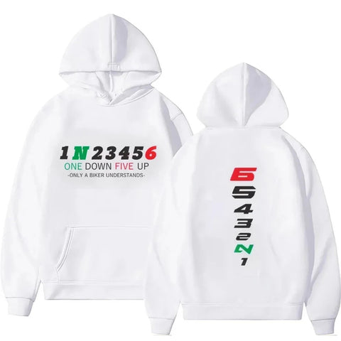 1N23456 Motorcycle Gear Biker Heartbeat Print Men's Hoodies male Pullover Clothing Oversized Sweatshirts Graphic Women Tracksuit Zen fit plus