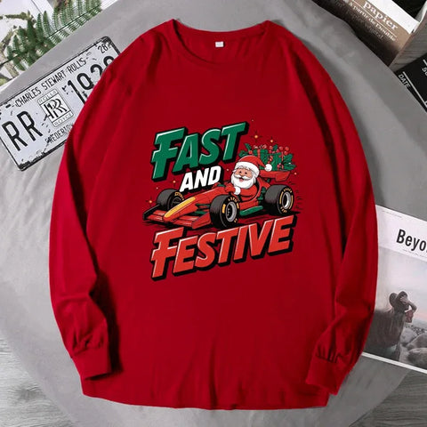 Men's Christmas Sweatshirts Plus Size 1XL-7XL Xmas Funny Hoodie Tops Adult Autumn Pullover Shirts Male Clothing 110-190KG - Zen Fit Plus