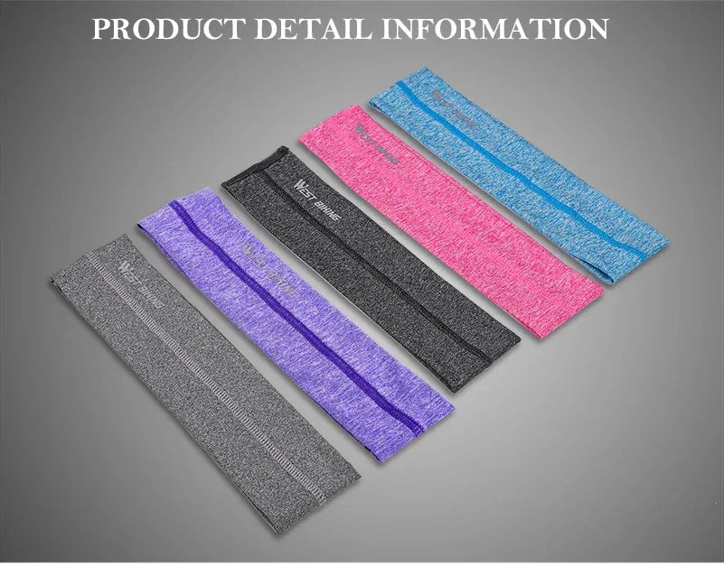 WEST BIKING Sports Headband Anti-slip Sweat Absorbing Elastic Sweatband Quick Dry Men Women Running Fitness Gym Cycling Headwear - Zen Fit Plus