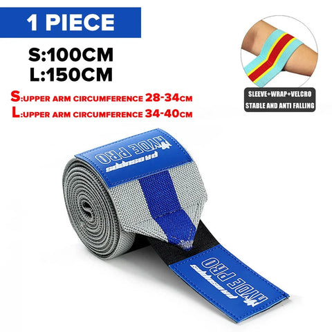 1PC PSIII 150cm Premium Elbow Pads Wrap Strap Bandage Brace Support Gym Fitness Sport Protecter for Weightlifting Bench Press Zen fit plus