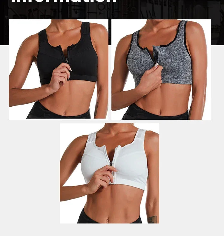 Yoga Fitness Bra Shock-absorbing Sports Bra Breathable and Quick Drying Training Running WOMEN'S Underwear - Zen Fit Plus