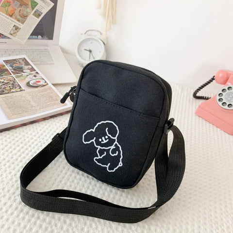 Black White Khaki Crossbody Bags High Quality Oxford Cloth Minimalists Tote Bag Long Shoulder Strap Travel Storage Men Women Zen fit plus