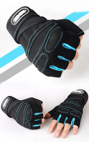 Workout Gloves for Men Women Half Finger Glove with Wrist Wrap for Sport Weight Lifting Training Bicycle Motorcyclist Gym Glove - Zen Fit Plus