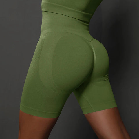 Seamless Shorts for Women Yoga Shorts Push Up Booty Workout Gym Shorts Fitness High Waist Sports Short Women Clothing Zen fit plus