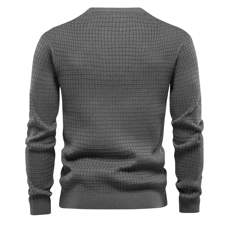 New Men's Crew Neck Sweatshirts Solid Color Large Sweatwear Spring Outdoor Jogging Tops - Zen Fit Plus