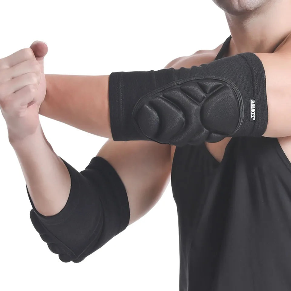 AOLIKES 1 Pair Foam Elbow Pads Anti-collision Sports Roller Skating Anti-fall Volleyball Riding Street Dance Elbow Protector Zen fit plus