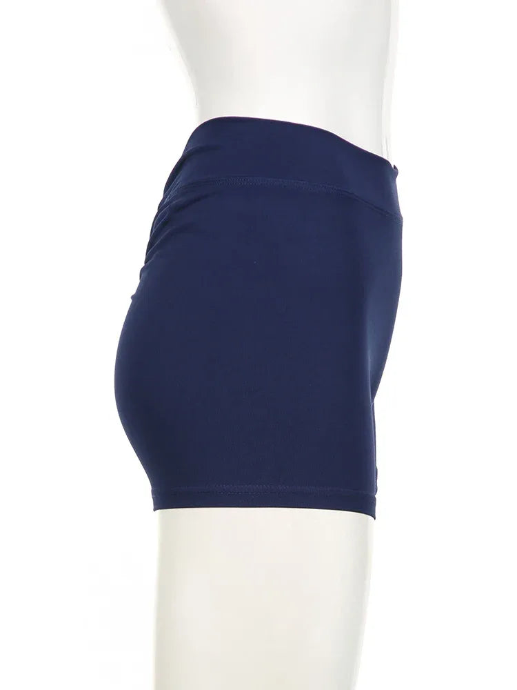 Rockmore New Pleated Sports Short Butt Lifting Tummy Control Yoga Short Pants Women's Tight Hip Lifting High Waist Fitness Short - Zen Fit Plus