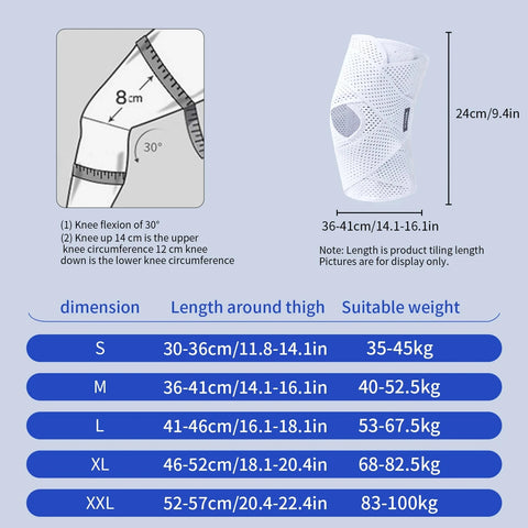 1PC Sports Kneepad Men Women Pressurized Elastic Knee Pads Arthritis Joints Protector Fitness Gear Volleyball Brace Protector Zen Fit Plus