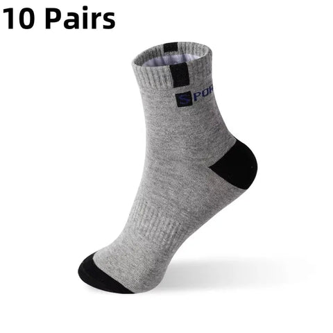 5 /10Pairs Men Bamboo Fiber Autumn Winter Men Socks Breathable Cotton Sports Sock Breathable Deodorant Business Socks Size 37-43 Zen fit plus