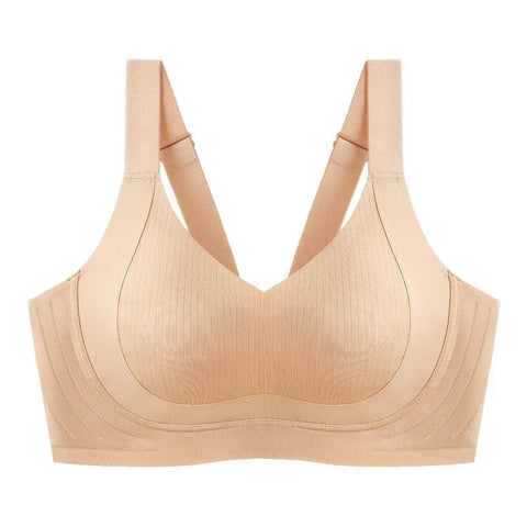 Women's Seamless Underwear, Thin Style, Large Breasts, Small Breasts, No Wires, Pull-up And Anti-sagging Large Size Bra Zen Fit Plus