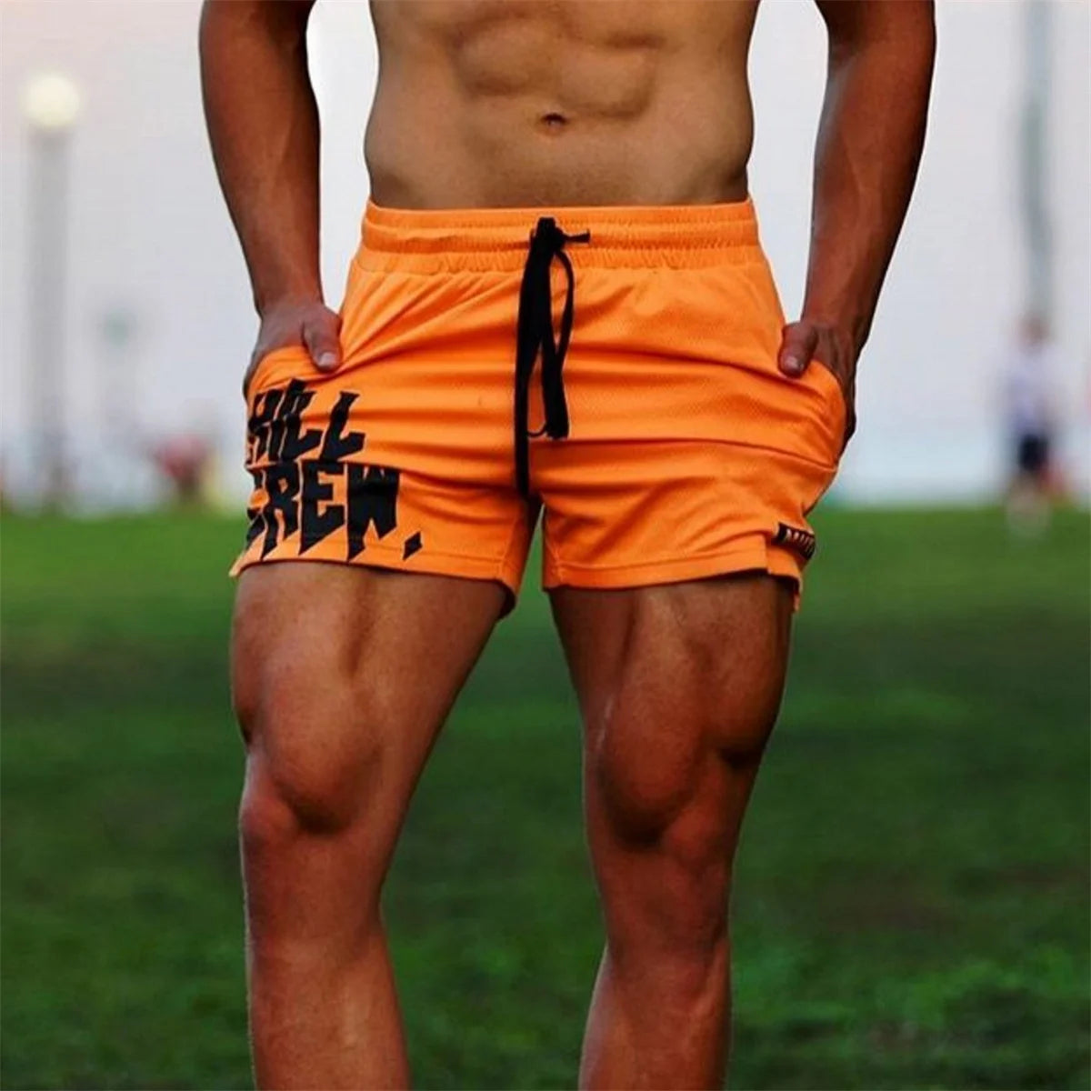 Bodybuilding Shorts Men Summer Running Sport Gym Fitness Breathable Mesh Bermuda Boxing Training Male Quick Dry  Beach Pants Zen fit plus