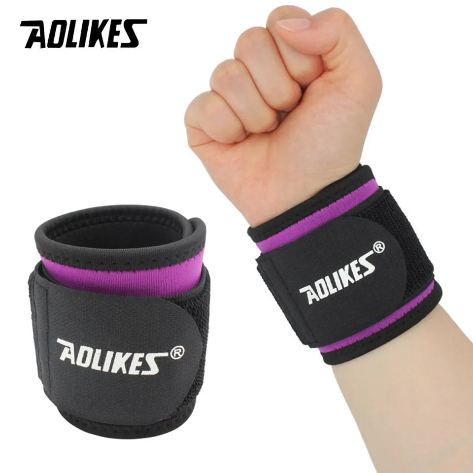 AOLIKES 1PCS Wrist Compression Strap and Wrist Brace Sport Wrist Support for Fitness,Weightlifting,Carpal Tunnel Arthritis Zen fit plus