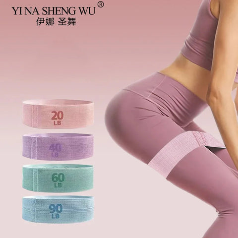 Fabric Resistance Hip Booty Bands Glute Thigh Elastic Workout Bands Squat Circle Stretch Fitness Strips Loops Gym Yoga Equipment Zen fit plus
