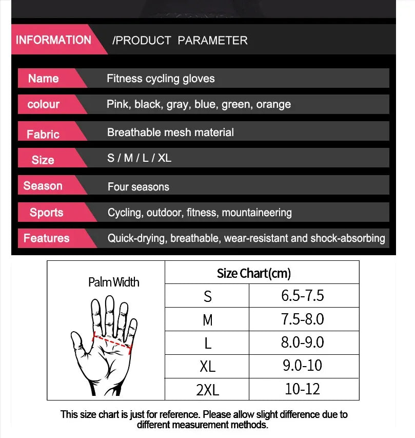 Weightlifti Gym Gloves Fitness Training Fingerless Women Men Bodybuilding Exercise Sports Gloves Cycling Anti Slip Breathable - Zen Fit Plus