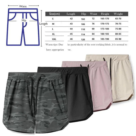 Men Quick Dry Exercise Tranning Shorts Running Fitness Basketball Sports Gym Crossfit Sweatpants with Zipper Back Phone Pouch Zen fit plus